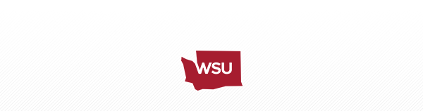 Letters spelling WSU inside an outline of the state of Washington.